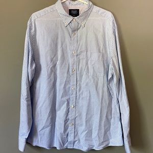 Charles Tyrwhitt Button-Down Collar Non-Iron Oxford Twin Check Shirt men’s XL